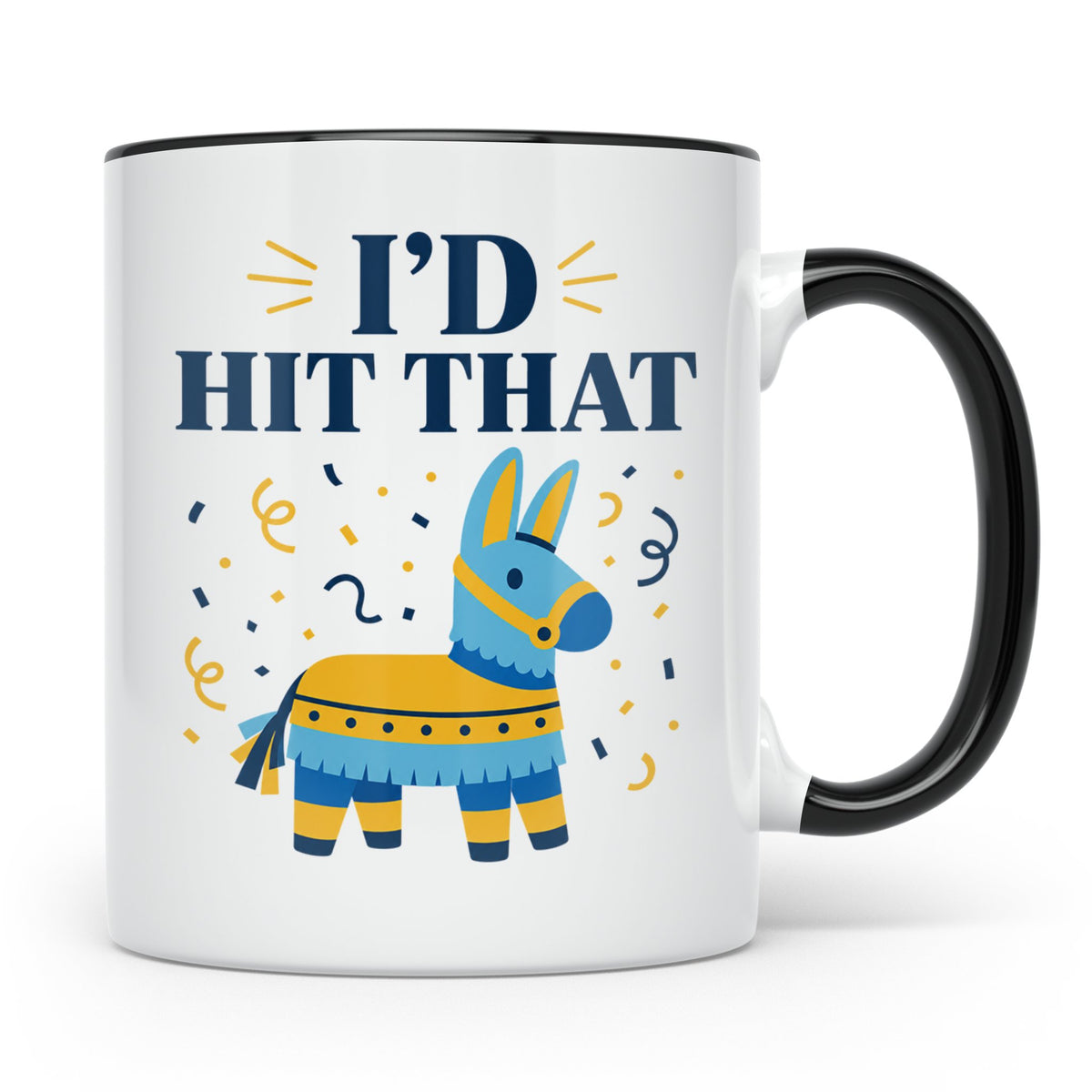 Lustige Piñata Tasse I'd Hit That Spruch, Witzige Fiesta Par – Schwarz [farbe:schwarz]