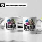 Faultier Bouldern Tasse - Langsam aber Sicher Klettern Beche – Weiß [farbe:weiß]