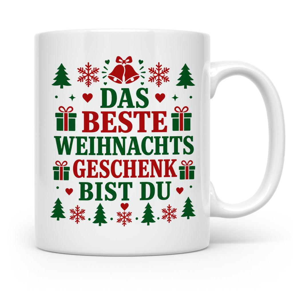 Das beste Geschenk bist du Tasse für Partner Freundin Eheman – Weiß [farbe:weiß]