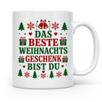 Das beste Geschenk bist du Tasse für Partner Freundin Eheman – Weiß [farbe:weiß]