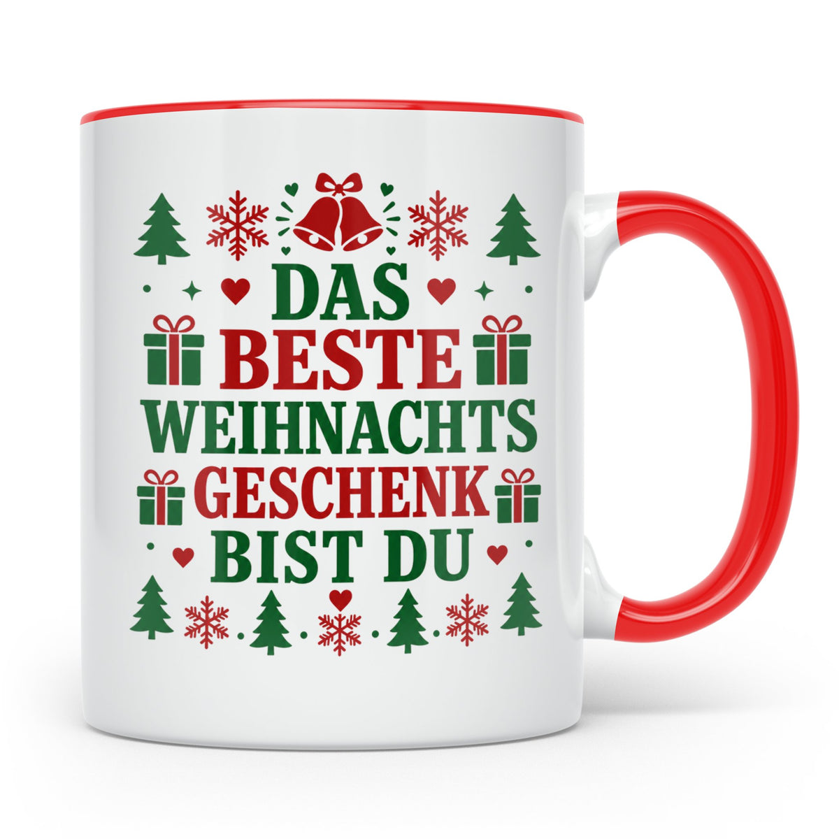 Das beste Geschenk bist du Tasse für Partner Freundin Eheman – Rot [farbe:rot]
