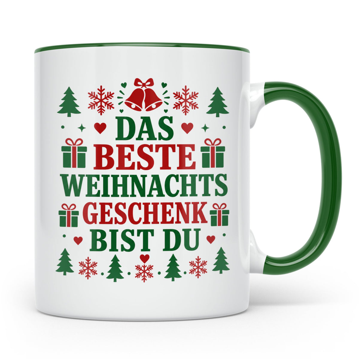 Das beste Geschenk bist du Tasse für Partner Freundin Eheman – Grün [farbe:grün]