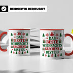 Das beste Geschenk bist du Tasse für Partner Freundin Eheman – Rot [farbe:rot]