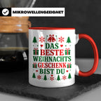 Das beste Geschenk bist du Tasse für Partner Freundin Eheman – Rot [farbe:rot]