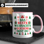 Das beste Geschenk bist du Tasse für Partner Freundin Eheman – Rosa [farbe:rosa]