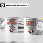 Lustige Tasse Weihnachten 'Keine Socken' Spruch Witzige Büro – Weiß [farbe:weiß]