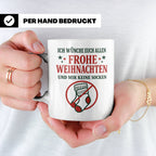 Lustige Tasse Weihnachten 'Keine Socken' Spruch Witzige Büro – Weiß [farbe:weiß]