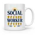 Sozialarbeiter Tasse mit Gebärdensprache Design | Geschenkid – Weiß [farbe:weiß]