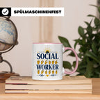 Sozialarbeiter Tasse mit Gebärdensprache Design | Geschenkid – Rosa [farbe:rosa]