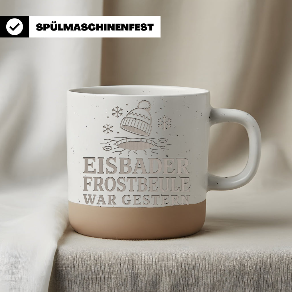 Eisbader Tasse - Geschenk für Winterschwimmer, Eisbaden & Kaltwasser F – Bild 3