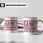 Tasse Sonniges Gemüt bringt Psychiatrie zum Strahlen lustige – Rosa [farbe:rosa]