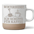 Winterdienst ich schippe für Kaffee Tasse - Lustiges Geschenk an Hausm – Bild 1