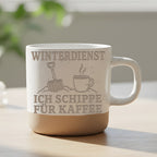 Winterdienst ich schippe für Kaffee Tasse - Lustiges Geschenk an Hausm – Bild 6