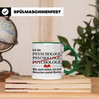 Psychologe Tasse mit Spruch Ich lese Menschen Geschenk für P – Grün [farbe:grün]