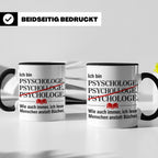Psychologe Tasse mit Spruch Ich lese Menschen Geschenk für P – Schwarz [farbe:schwarz]