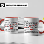 Psychologe Tasse mit Spruch Ich lese Menschen Geschenk für P – Rot [farbe:rot]
