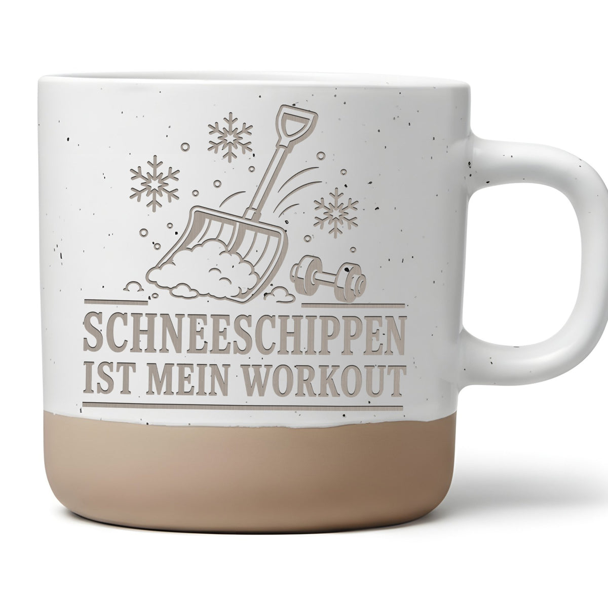 Schneeschippen ist mein Workout Tasse - Lustiges Geschenk für Papa, Ha – Bild 1