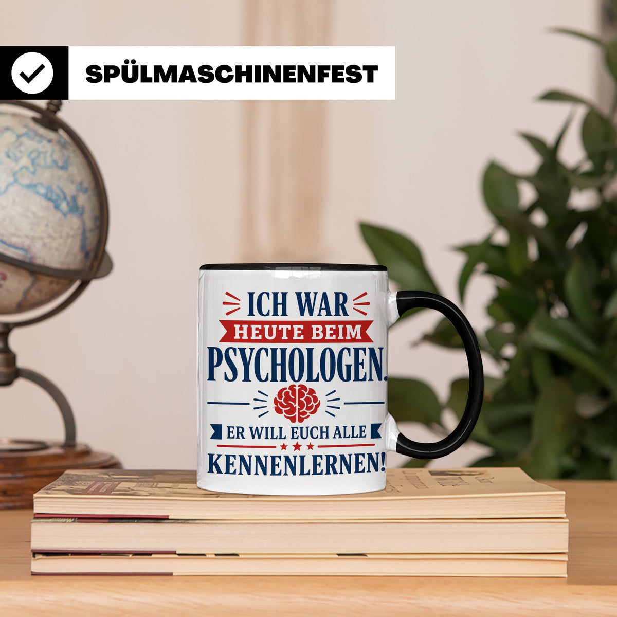 Psychologen Spruch Tasse lustig für Büro & Kollegen | Kaffee – Schwarz [farbe:schwarz]