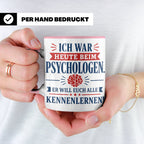 Psychologen Spruch Tasse lustig für Büro & Kollegen | Kaffee – Rosa [farbe:rosa]
