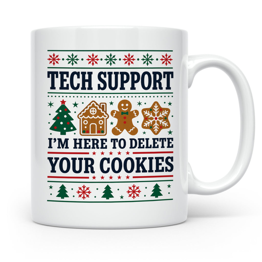 Tech Support Tasse Lustig Cookies Löschen Spruch IT Informat – Weiß [farbe:weiß]