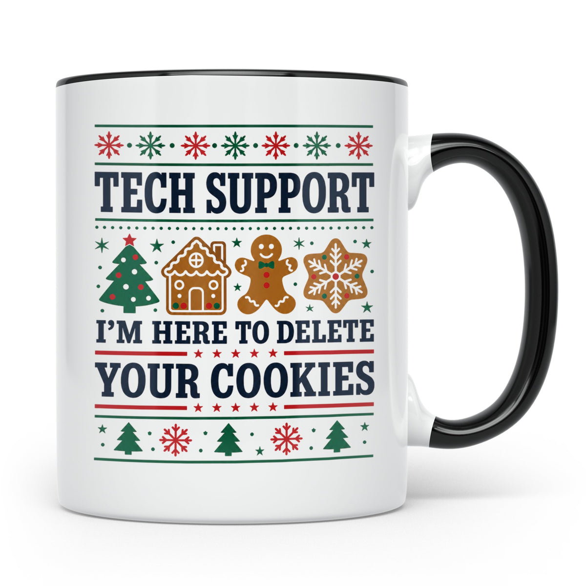 Tech Support Tasse Lustig Cookies Löschen Spruch IT Informat – Schwarz [farbe:schwarz]