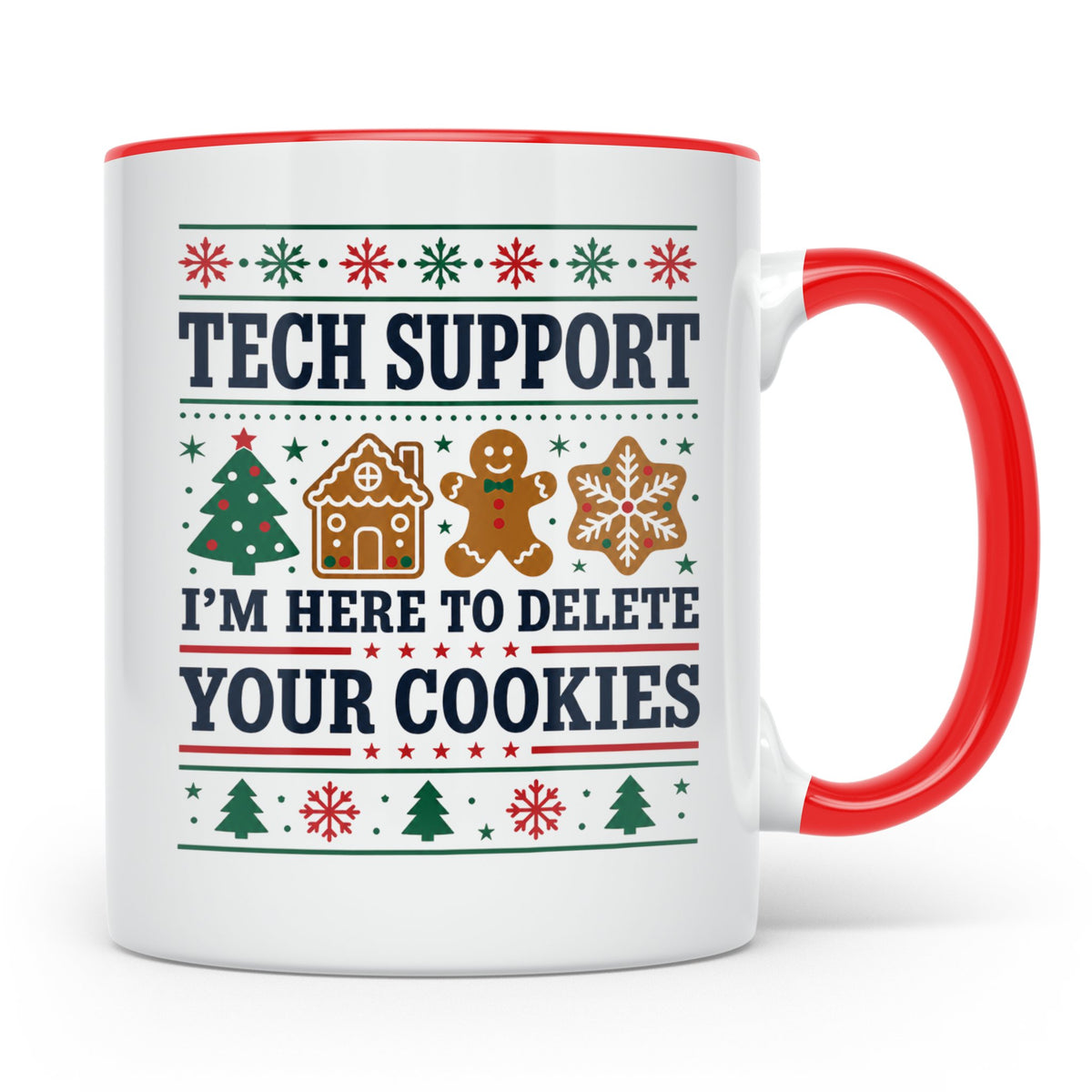 Tech Support Tasse Lustig Cookies Löschen Spruch IT Informat – Rot [farbe:rot]