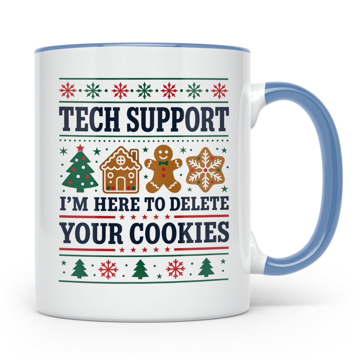 Tech Support Tasse Lustig Cookies Löschen Spruch IT Informat – Blau [farbe:blau]