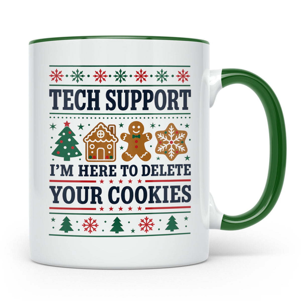 Tech Support Tasse Lustig Cookies Löschen Spruch IT Informat – Grün [farbe:grün]