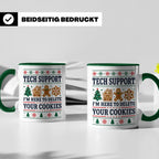 Tech Support Tasse Lustig Cookies Löschen Spruch IT Informat – Grün [farbe:grün]