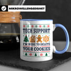 Tech Support Tasse Lustig Cookies Löschen Spruch IT Informat – Blau [farbe:blau]