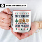 Tech Support Tasse Lustig Cookies Löschen Spruch IT Informat – Rot [farbe:rot]