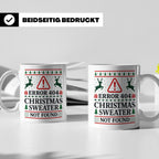 Error 404 Tasse Ugly Christmas Sweater Design für Programmie – Weiß [farbe:weiß]