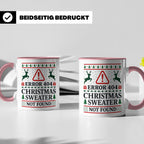 Error 404 Tasse Ugly Christmas Sweater Design für Programmie – Rosa [farbe:rosa]