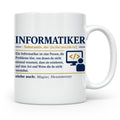 Informatiker Definition Tasse lustig Geschenkidee für Progra – Weiß [farbe:weiß]