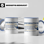 Informatiker Definition Tasse lustig Geschenkidee für Progra – Blau [farbe:blau]
