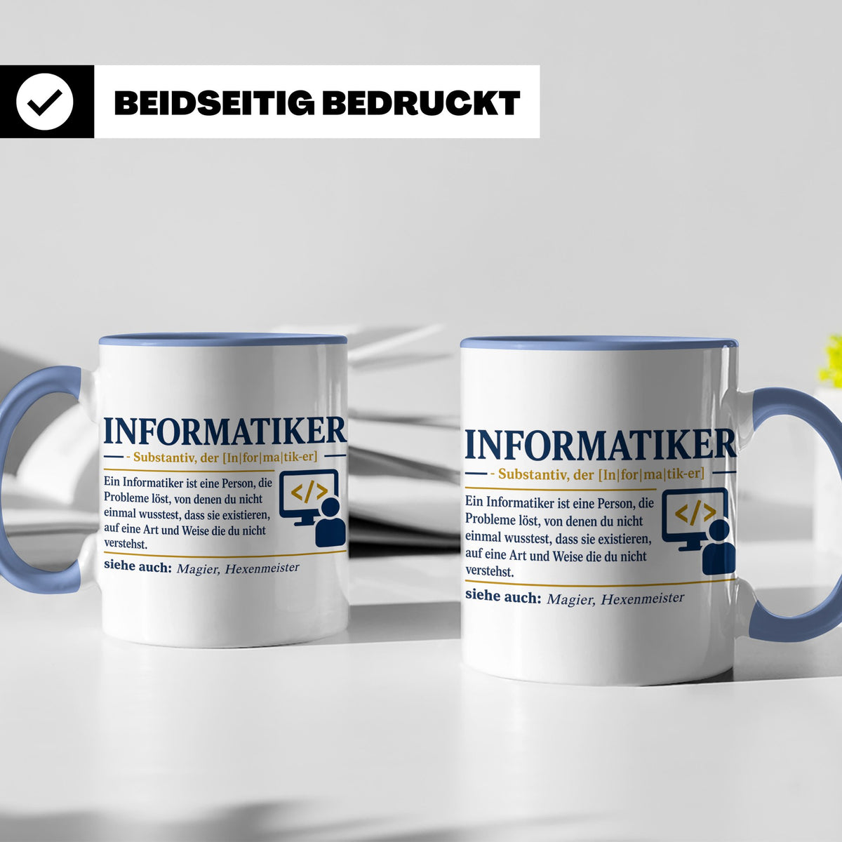 Informatiker Definition Tasse lustig Geschenkidee für Progra – Blau [farbe:blau]