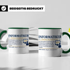 Informatiker Definition Tasse lustig Geschenkidee für Progra – Grün [farbe:grün]