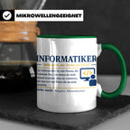 Informatiker Definition Tasse lustig Geschenkidee für Progra – Grün [farbe:grün]