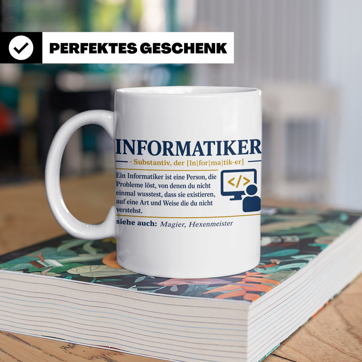 Informatiker Definition Tasse lustig Geschenkidee für Progra – Weiß [farbe:weiß]