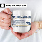 Informatiker Definition Tasse lustig Geschenkidee für Progra – Weiß [farbe:weiß]