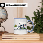 Ente Wurzel aus Kuh Tasse lustig für Mathematiker & Nerds |  – Blau [farbe:blau]