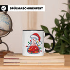 Chemiker Tasse Weihnachten lustig mit Erlenmeyerkolben & Lic – Schwarz [farbe:schwarz]