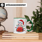 Chemiker Tasse Weihnachten lustig mit Erlenmeyerkolben & Lic – Grün [farbe:grün]