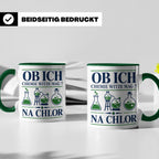Chemiker Tasse mit Spruch Na Chlor lustig Chemie Witz Kaffee – Grün [farbe:grün]