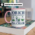 Chemiker Tasse mit Spruch Na Chlor lustig Chemie Witz Kaffee – Rosa [farbe:rosa]