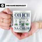Chemiker Tasse mit Spruch Na Chlor lustig Chemie Witz Kaffee – Weiß [farbe:weiß]