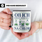 Chemiker Tasse mit Spruch Na Chlor lustig Chemie Witz Kaffee – Schwarz [farbe:schwarz]