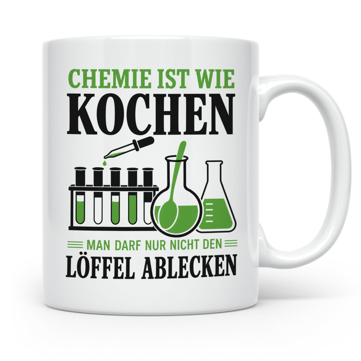 Chemiker Tasse mit Spruch Chemie ist wie Kochen lustig | Ges – Weiß [farbe:weiß]