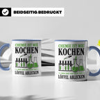 Chemiker Tasse mit Spruch Chemie ist wie Kochen lustig | Ges – Blau [farbe:blau]