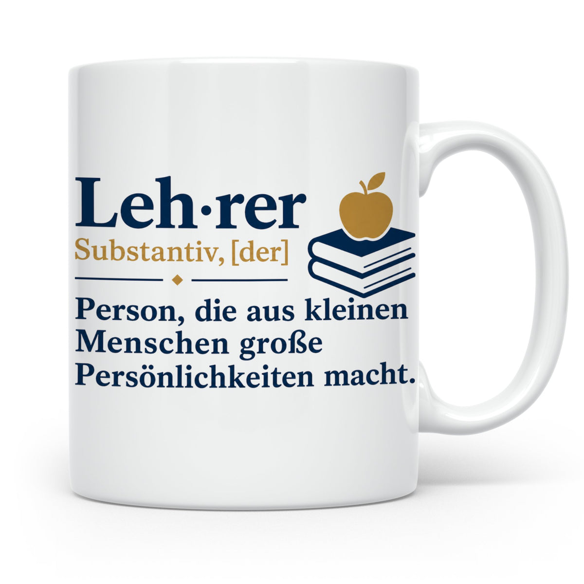 Lehrer Tasse mit Definition Spruch | Geschenkidee für Lehrer – Weiß [farbe:weiß]